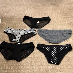 Victoria's Secret Black Panties Intimates & Sleepwear